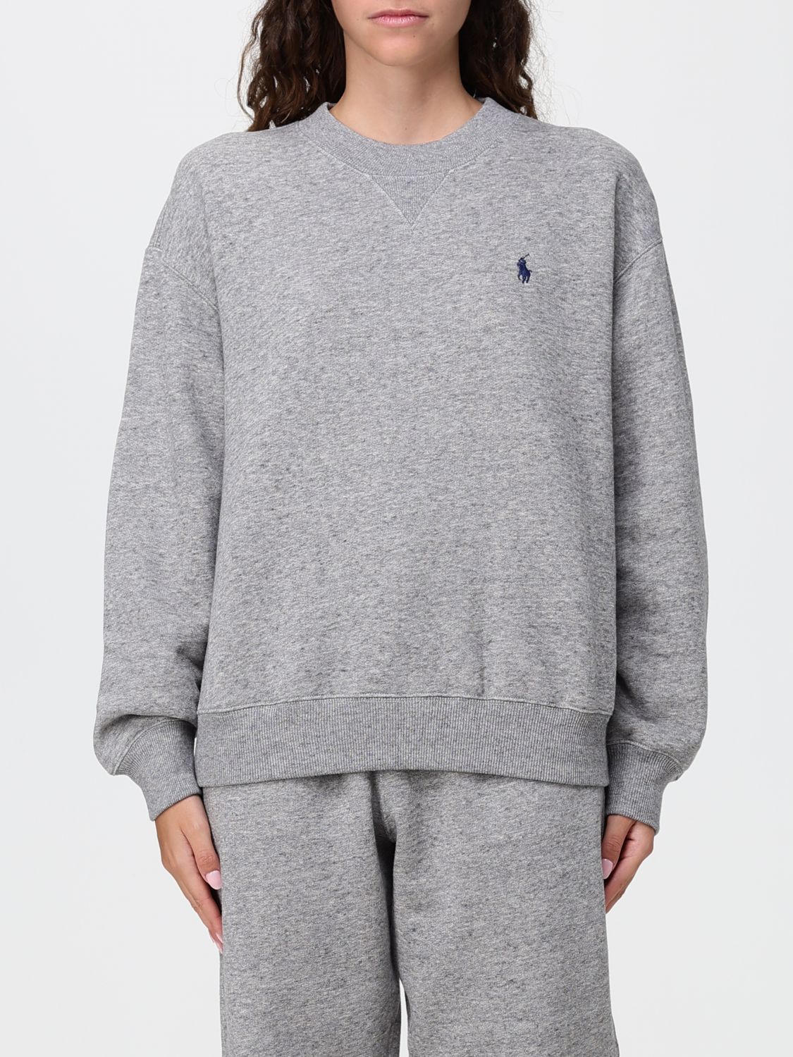 POLO RALPH LAUREN Rundhals-Sweatshirt aus Baumwollmischung mit gesticktem Logo