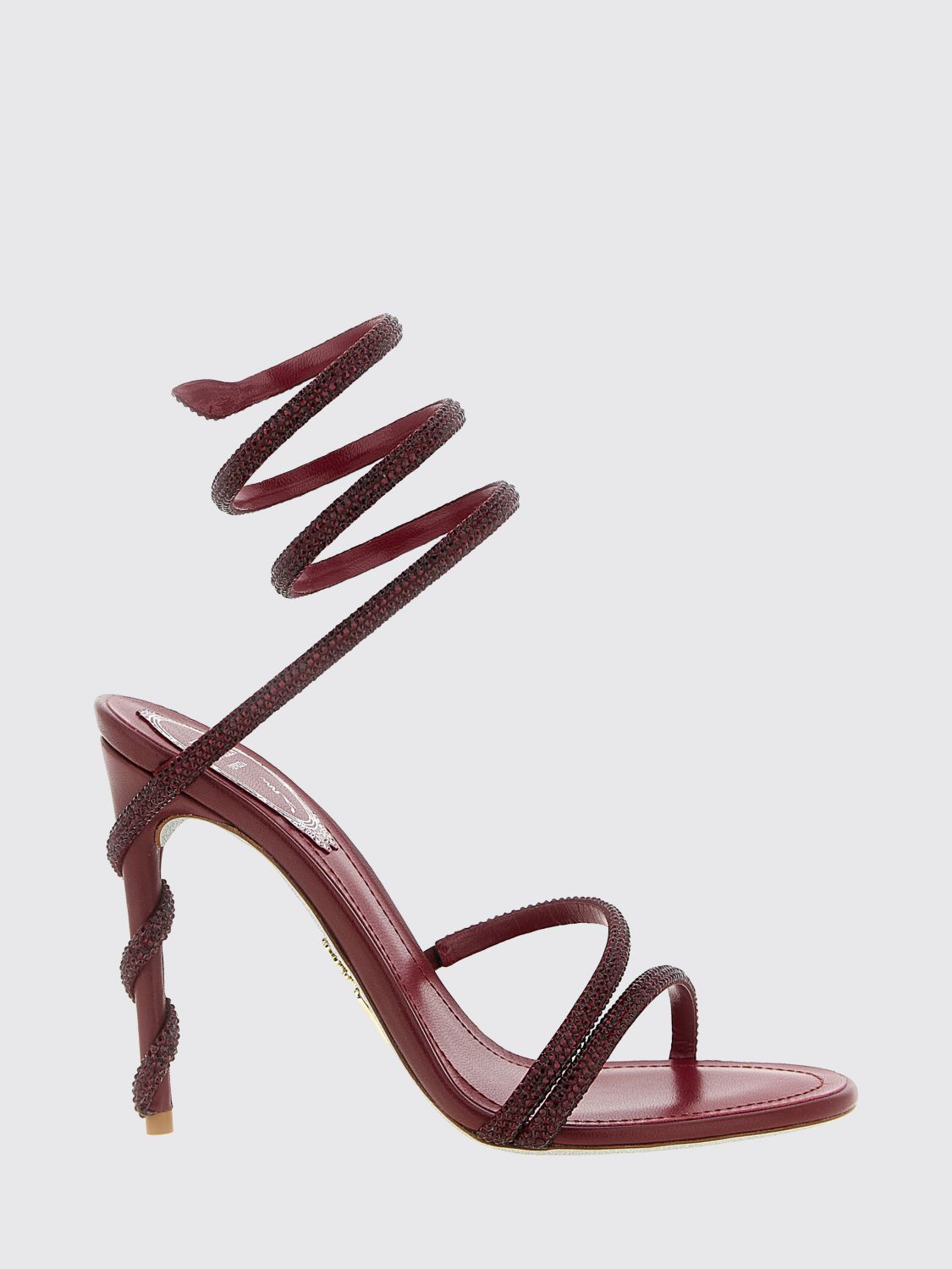 RENE CAOVILLA Sandali Con Tacco Donna colore Bordeaux