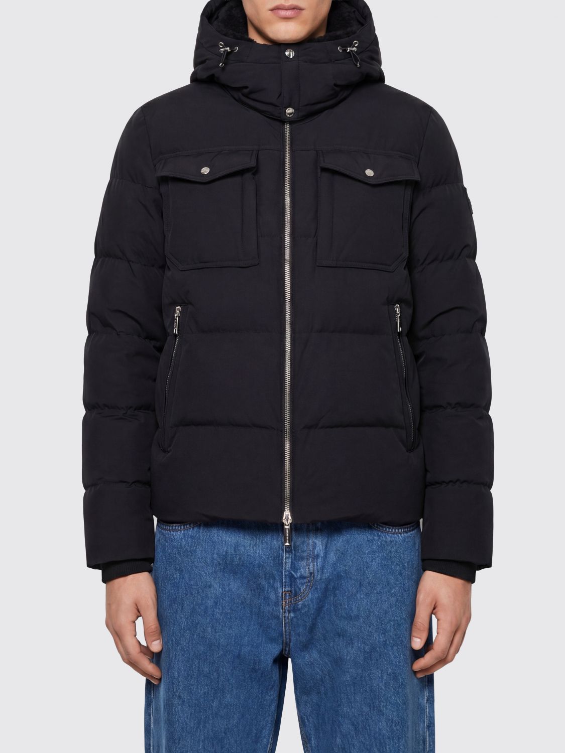 MOORER Piumino Alarick-KN in lana e cashmere con cappuccio amovibile