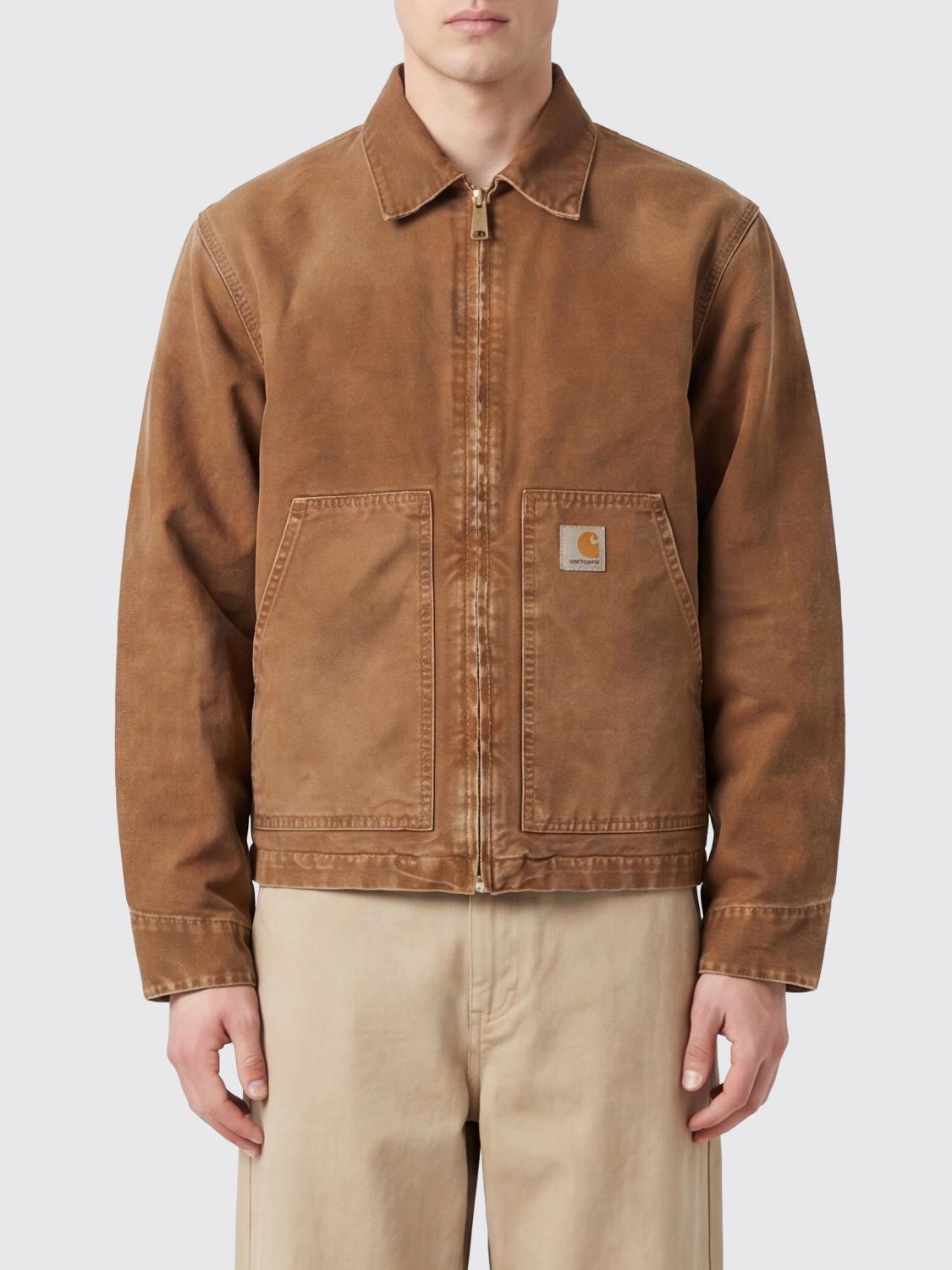 CARHARTT WIP Giacca camicia OG Arcan in cotone con zip e tasche a toppa