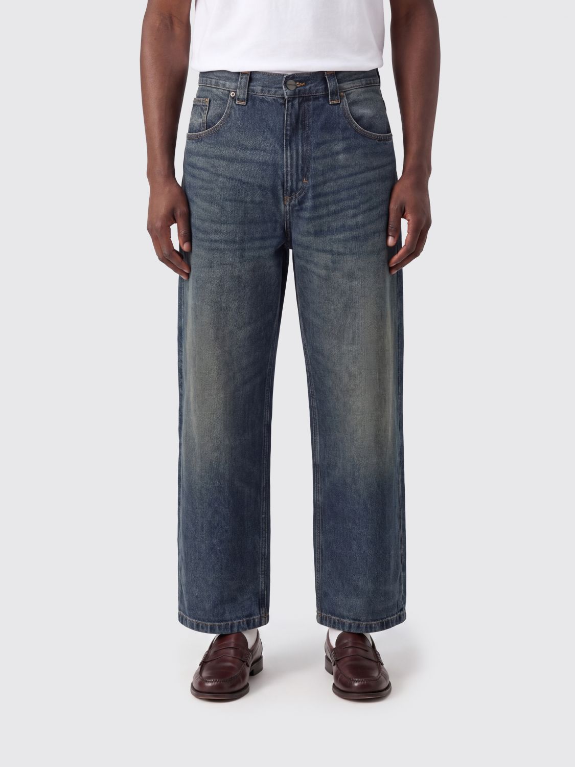 CARHARTT WIP Brandon 5-Pocket-Jeans mit weitem Bein aus Baumwolldenim