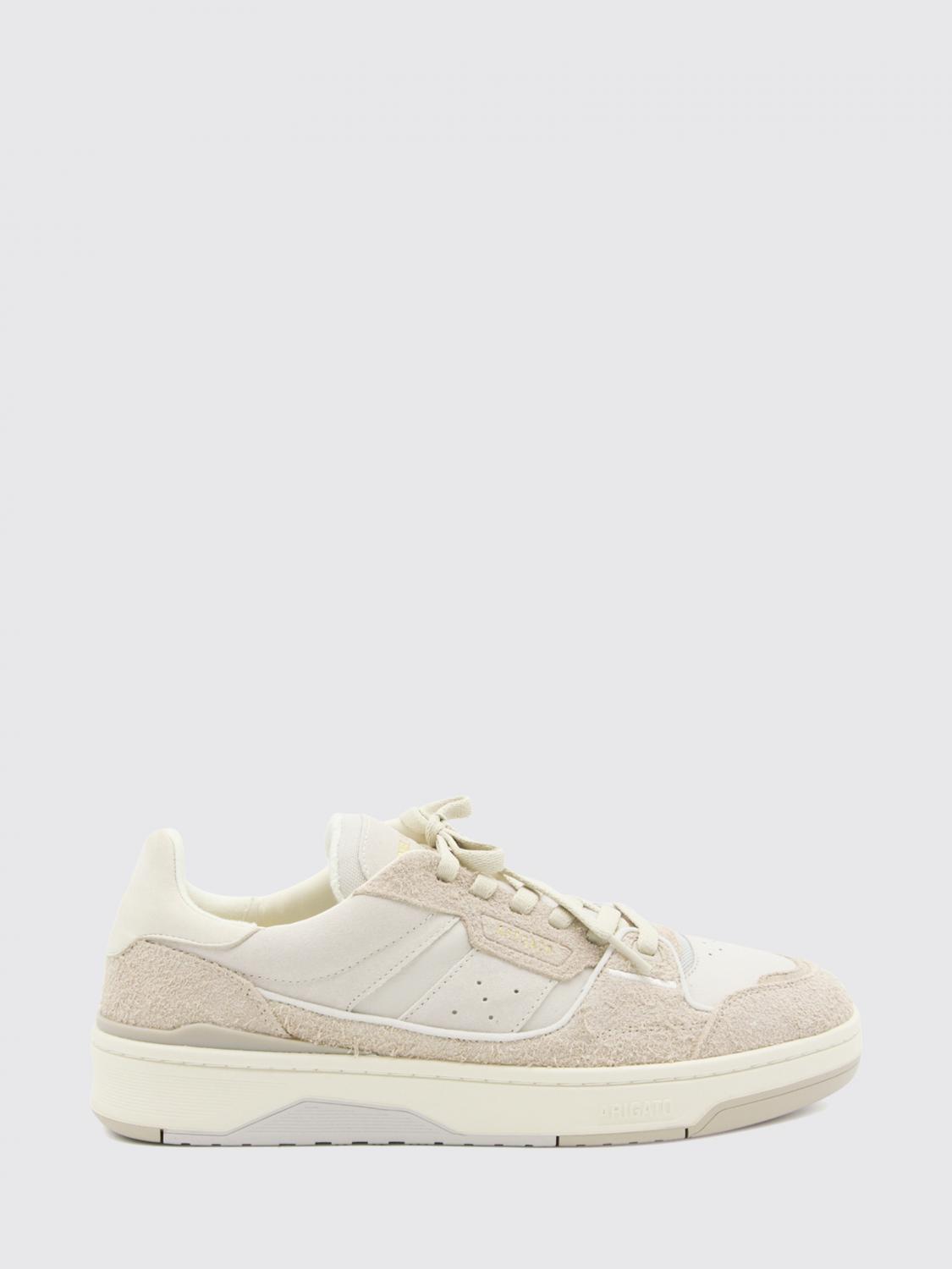 AXEL ARIGATO Clay Low Top Leather and Suede Sneakers with Mesh Inserts