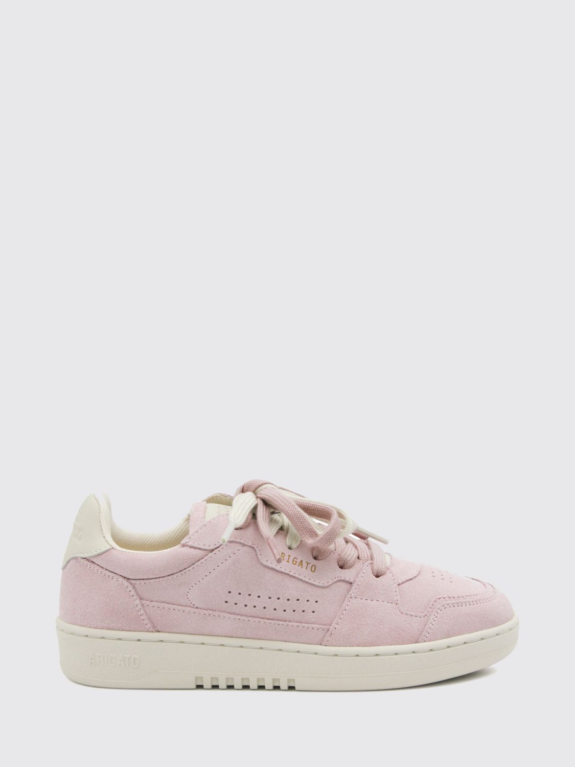 AXEL ARIGATO Dice Lo Low Top Suede Leather Sneakers with Perforated Toe