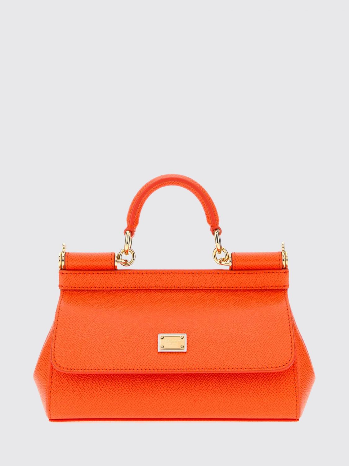 DOLCE & GABBANA Mini borsa a mano Sicily in pelle di vitello a grana