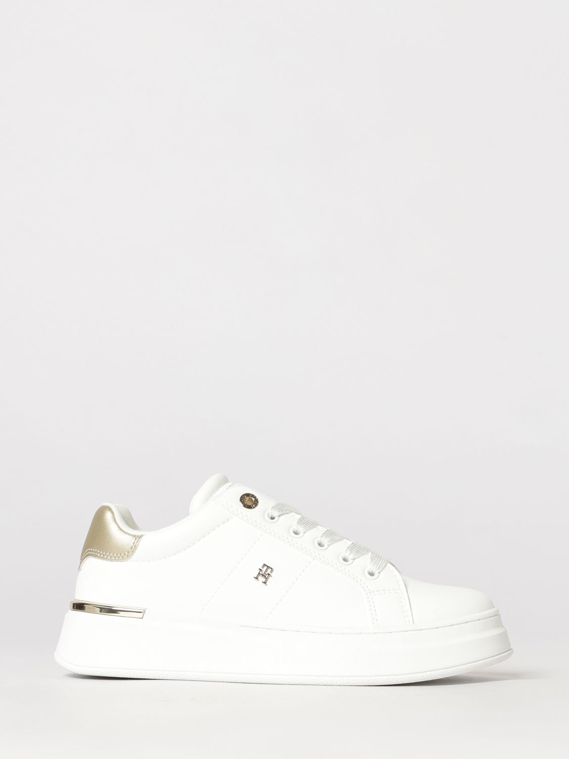 TOMMY HILFIGER Sneakers basse da bambino bicolori in pelle e pelle sintetica