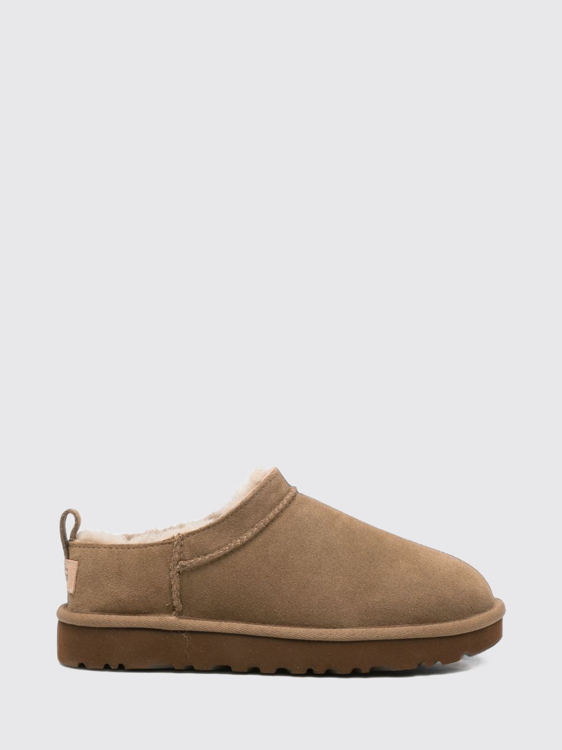 Ugg Classic Micro Water-repellent Suede Platform Ankle Boots In Earth