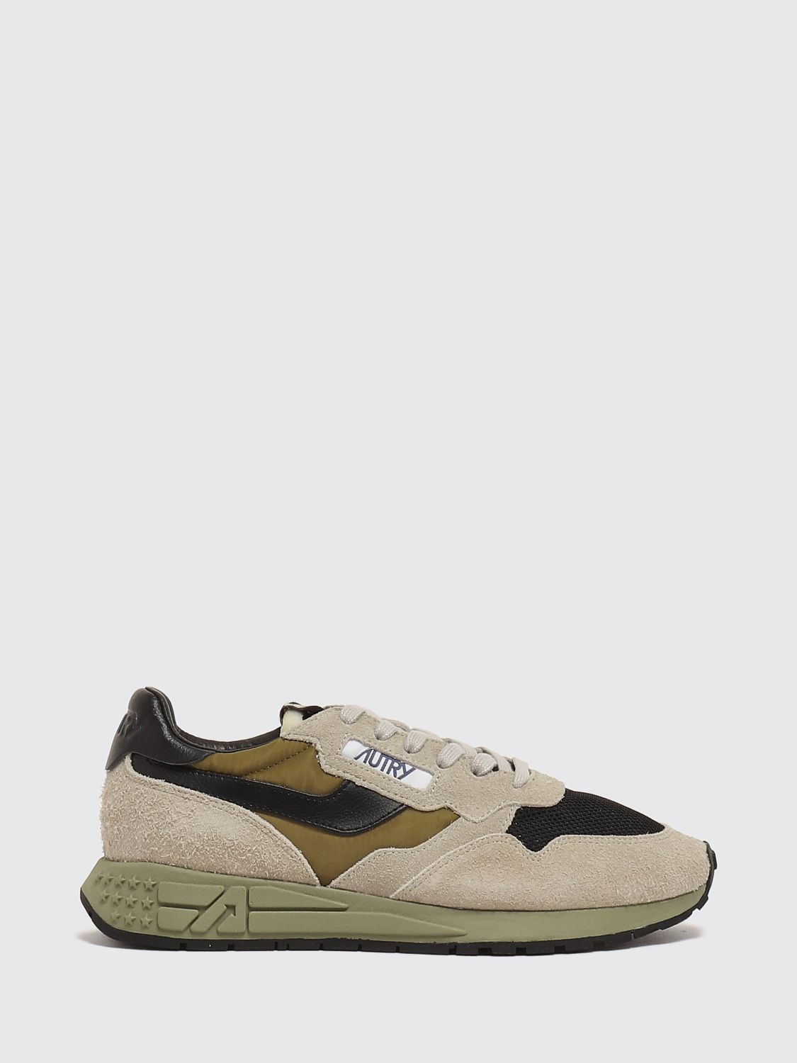 AUTRY Reelwind Sneaker aus Leder und Nylon mit Used-Effekt