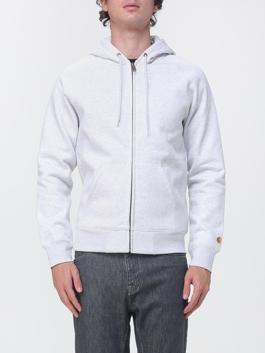 CARHARTT WIP Felpa con cappuccio e zip in cotone con vestibilità relaxed e tasche a filetto