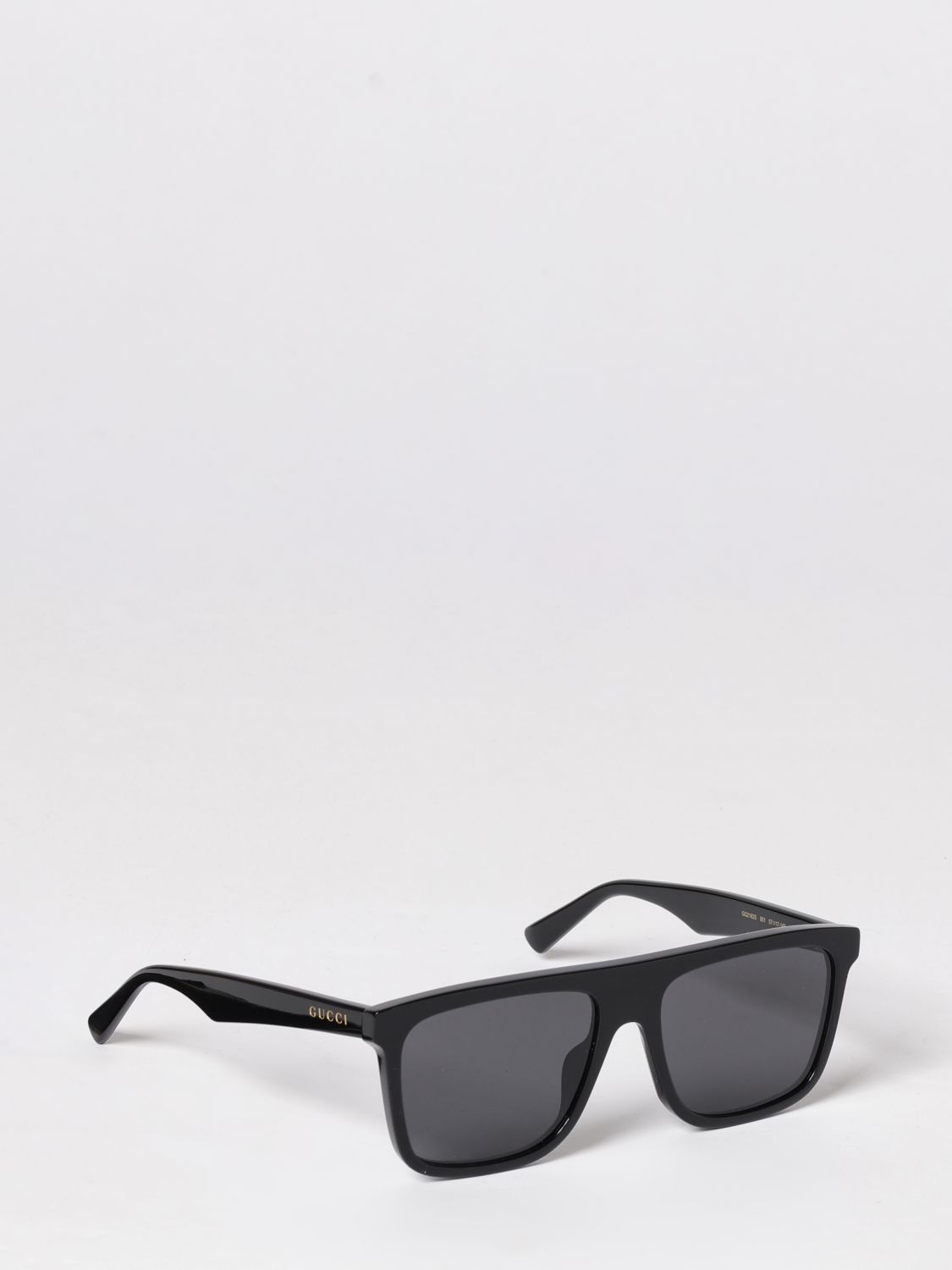 GUCCI Occhiali da sole rettangolari in acetato riciclato con logo