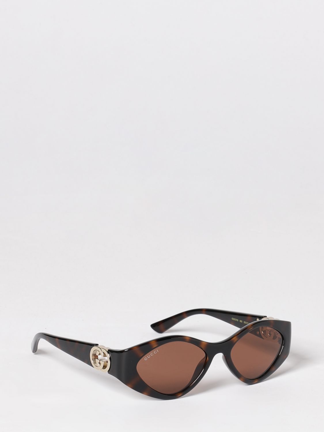 GUCCI Occhiali da sole arrotondati in acetato con monogramma GG