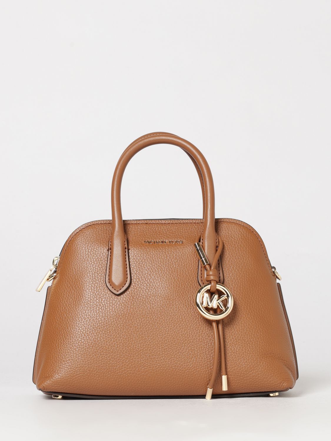Michael Kors Borsa a mano mini Freddie in pelle con monogramma MK e charm logato
