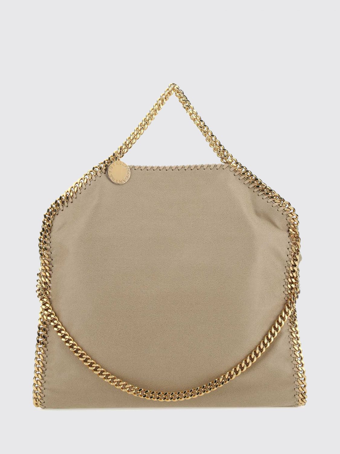 STELLA MCCARTNEY Falabella Large Tote Bag in Faux Leather with Chain Detail STELLA MCCARTNEY Falabella Large Tote Bag in Faux Leather with Chain Detail