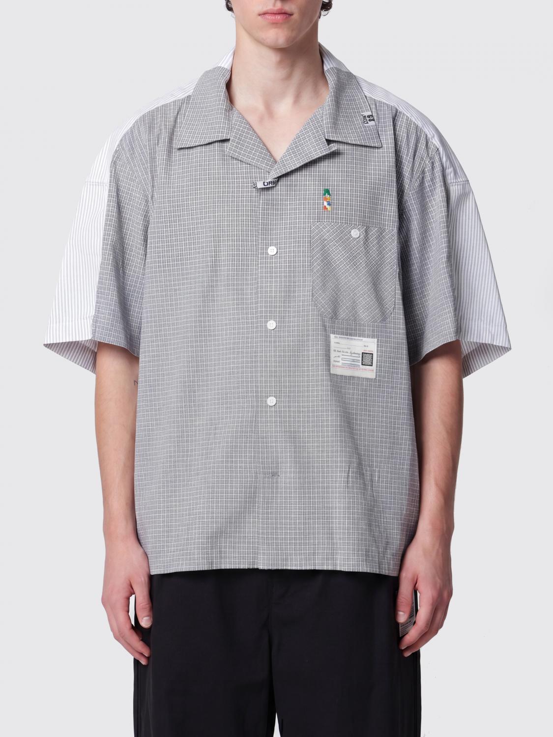 MAISON MIHARA YASUHIRO Patchwork Print Cuban Collar Bowling Shirt