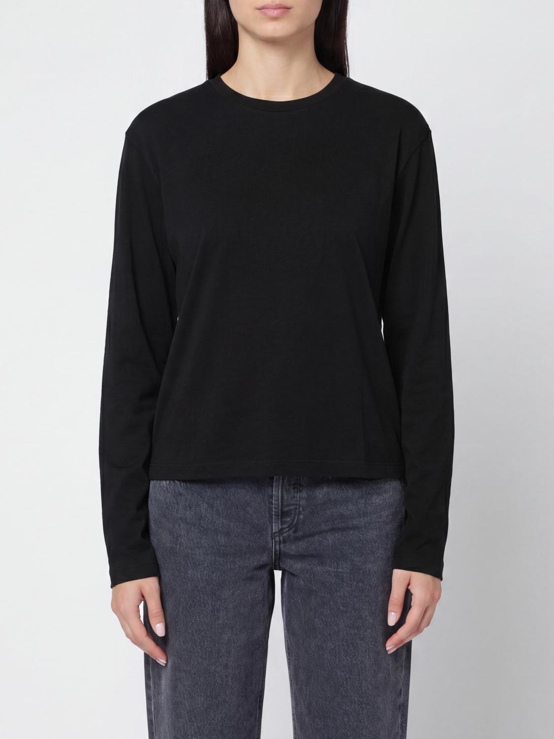 AGOLDE T-shirt a maniche lunghe in cotone con scollo a girocollo