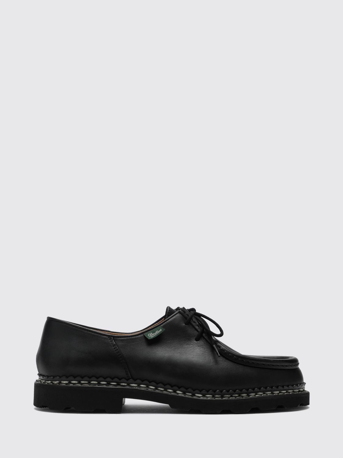 PARABOOT Michael Smooth Leather Derby Shoes with Rubber Sole