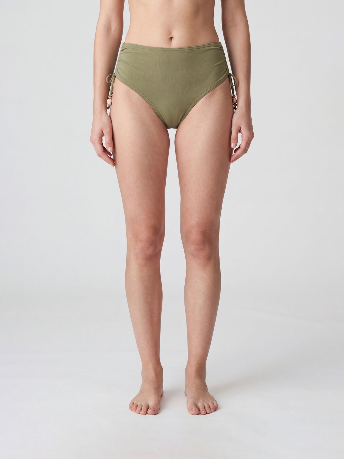 ERES Slip bikini a vita media in nylon con applicazione di perline