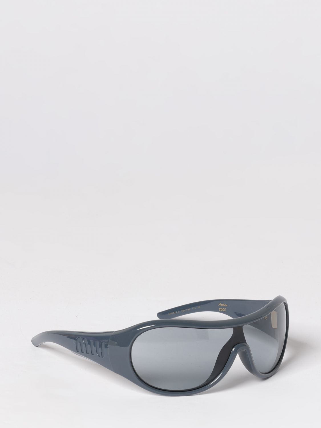 MIU MIU Propionate Shield Sunglasses with Polarized Lenses