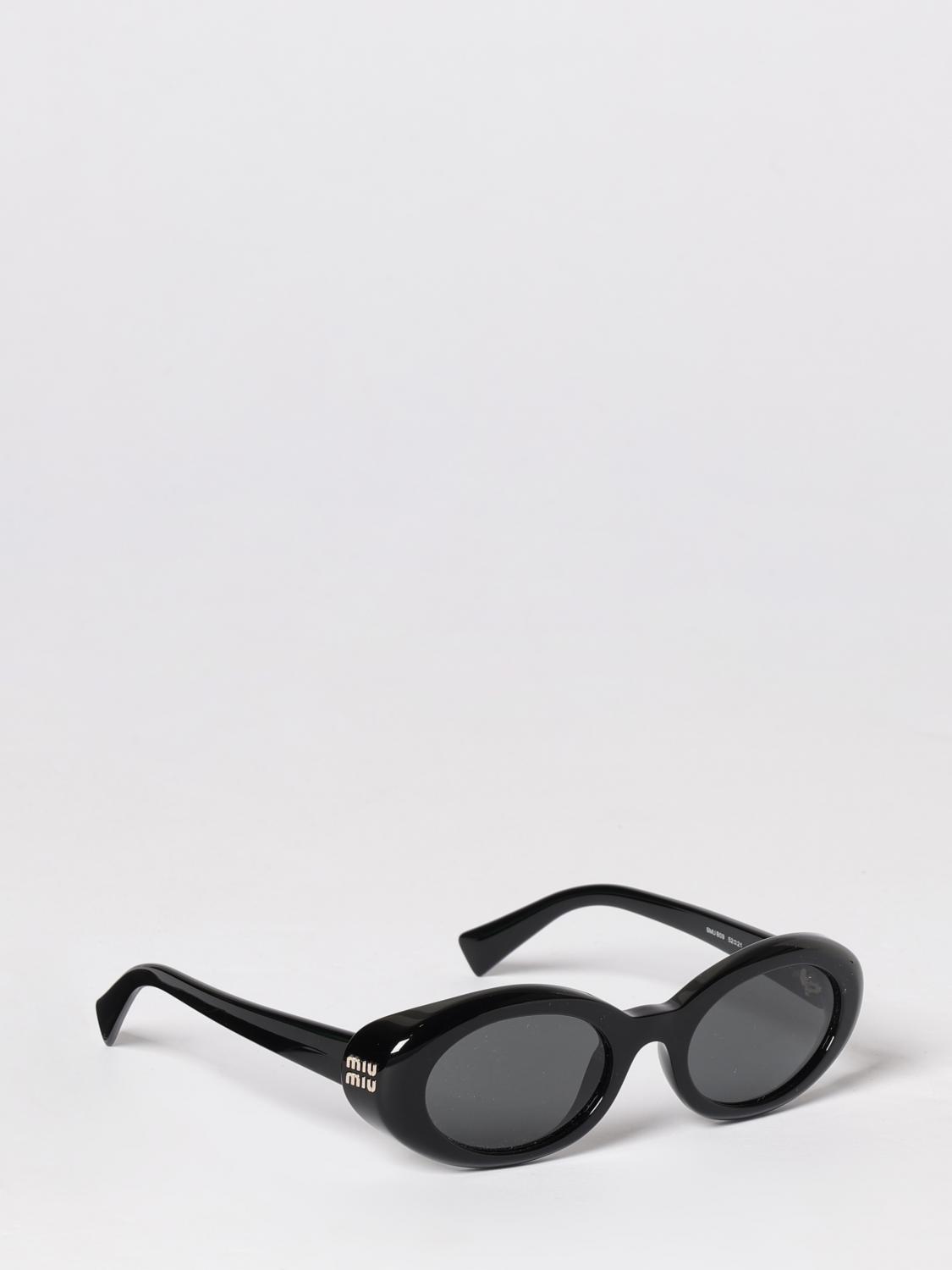 MIU MIU Oval Tortoiseshell Acetate Sunglasses