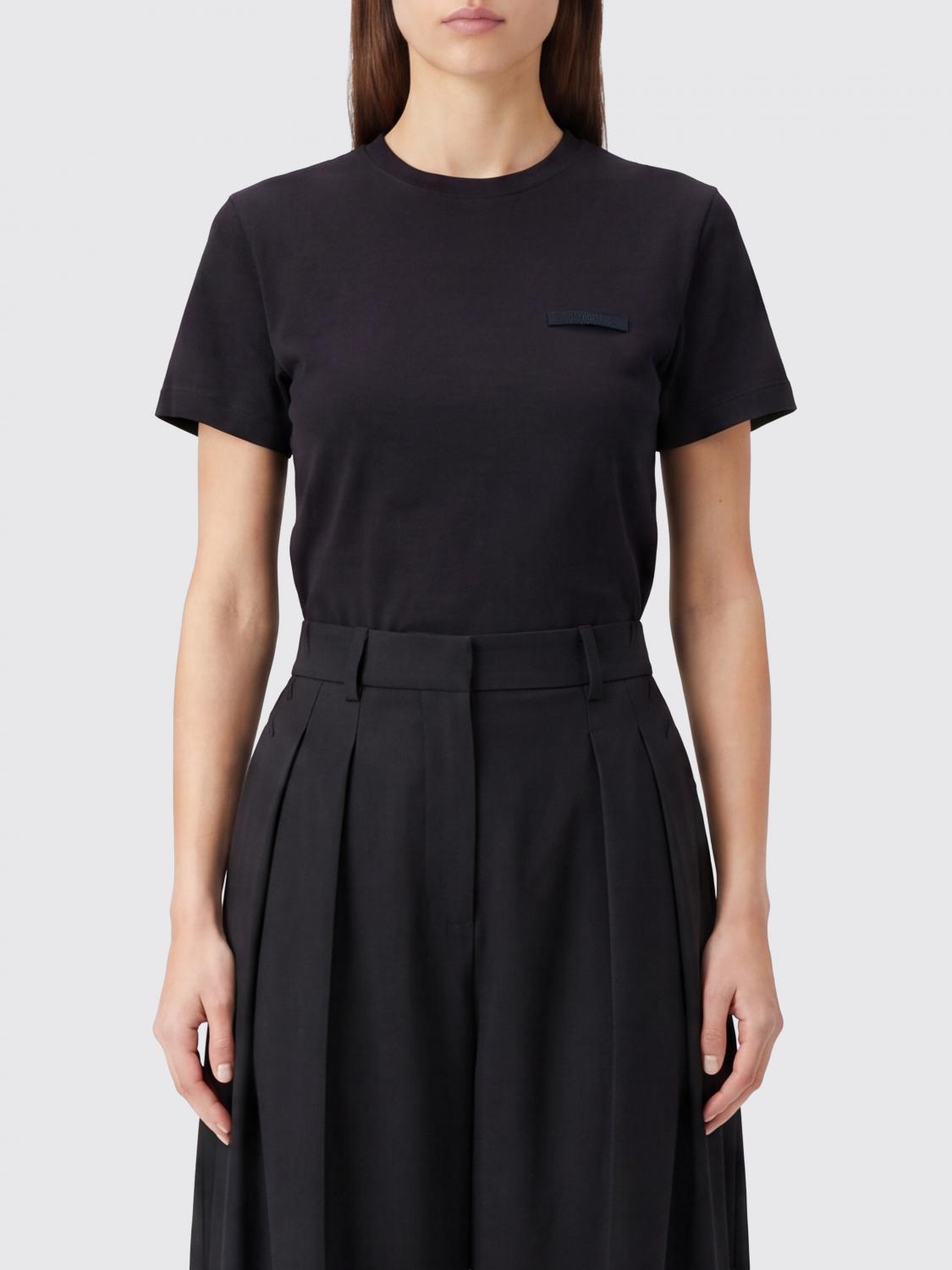 Jacquemus Short-Sleeve Stretch-Cotton Crewneck T-Shirt with Straight Hem