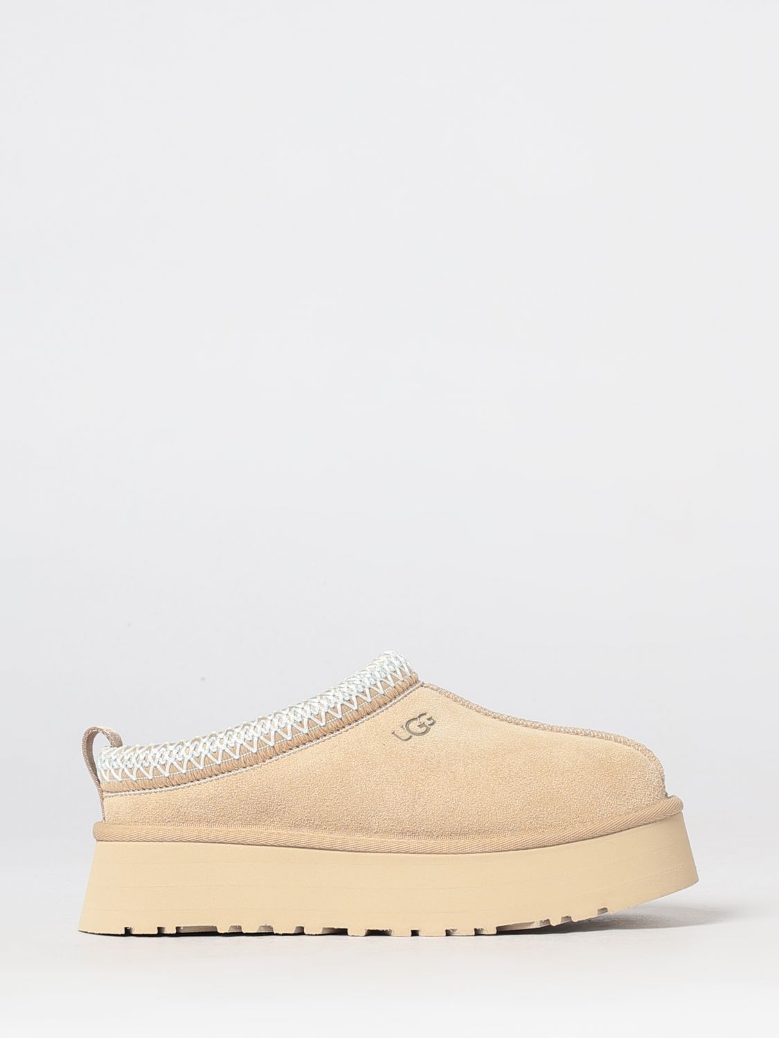 UGG Tazz II Suede Mules with Platform Sole and Contrasting Stitching