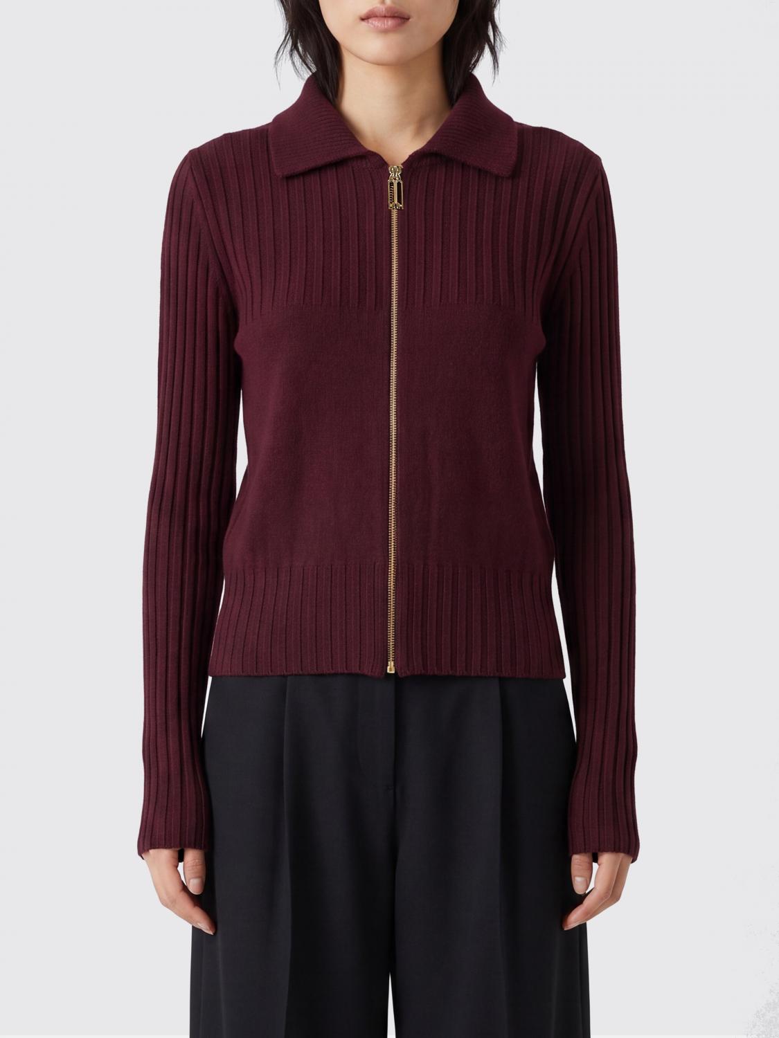 VICTORIA VICTORIA BECKHAM Cardigan a coste in lana e cashmere con zip