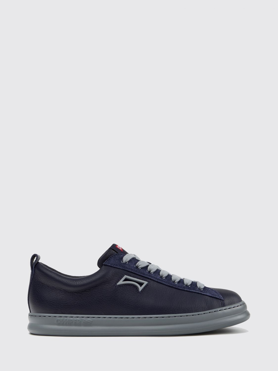 CAMPER Sneakers basse Runner in pelle a grana naturale con suola XL Extralight