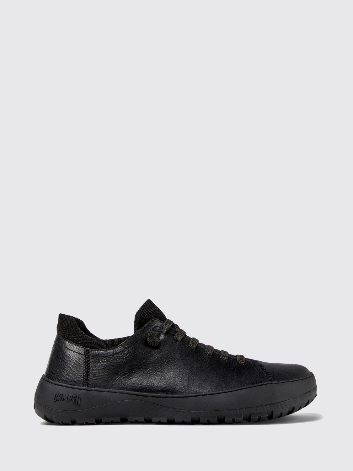 CAMPER Sneakers slip-on Peu Serra in pelle a grana con suola Vibram