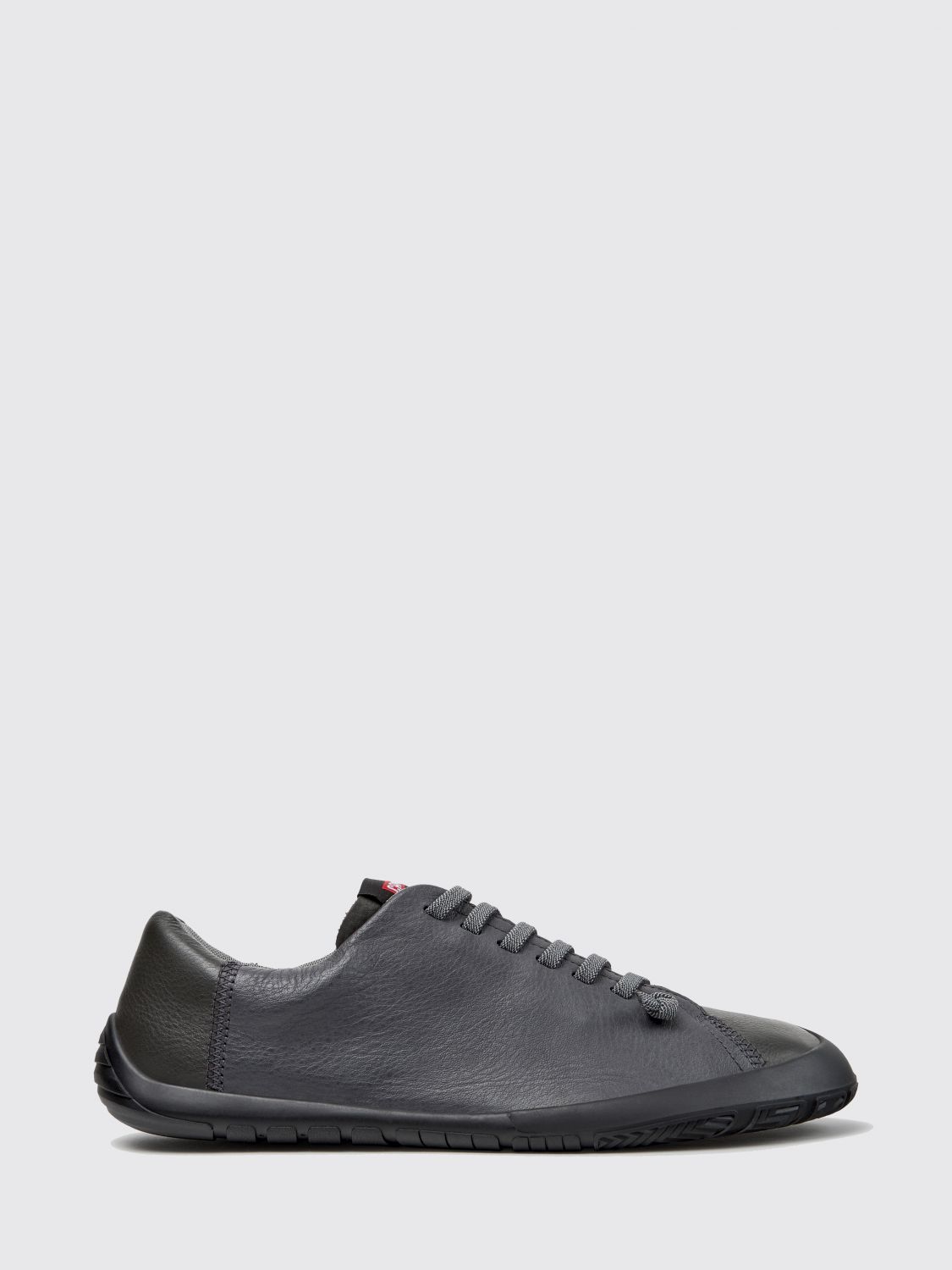 CAMPER Sneakers slip-on Twins bicolore in pelle liscia con lacci elasticizzati