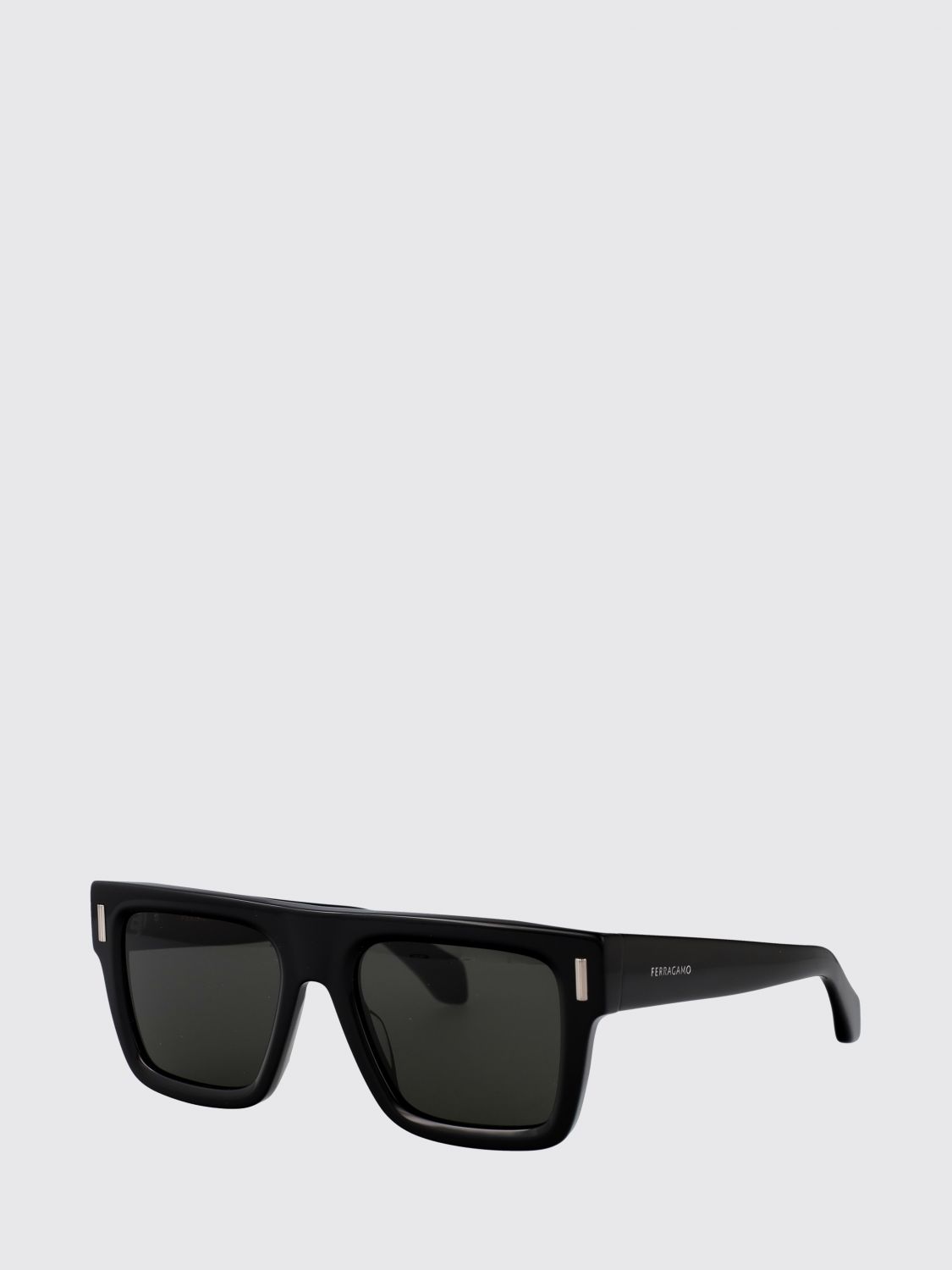 FERRAGAMO Rectangular Acetate Aviator Sunglasses with Logo
