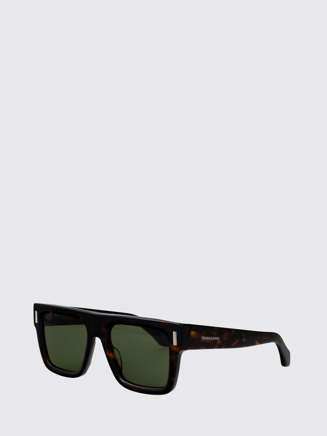 FERRAGAMO Occhiali da sole Aviatore rettangolari in acetato con logo