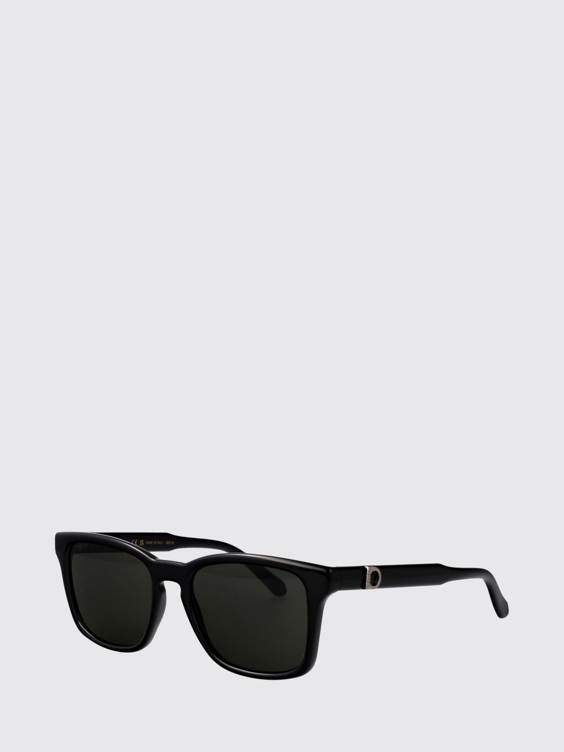 FERRAGAMO Rectangular Acetate Aviator Sunglasses with Gancini Logo
