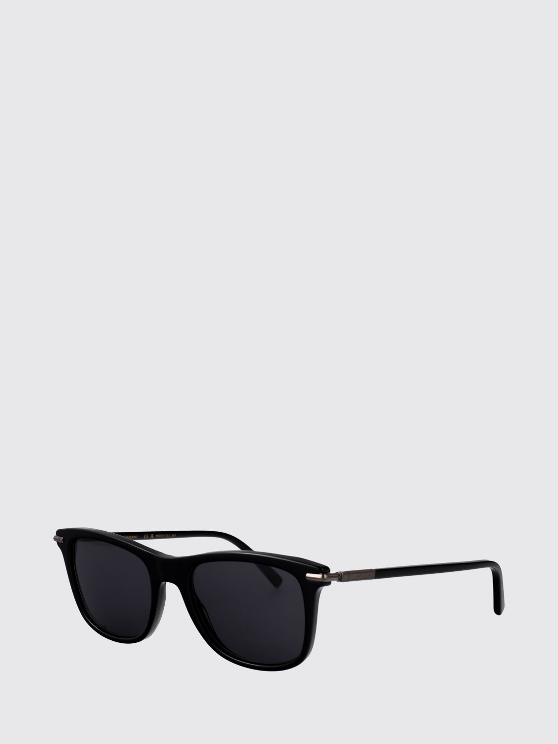 FERRAGAMO Rectangular Frame Aviator Sunglasses in Acetate with Dark Lenses