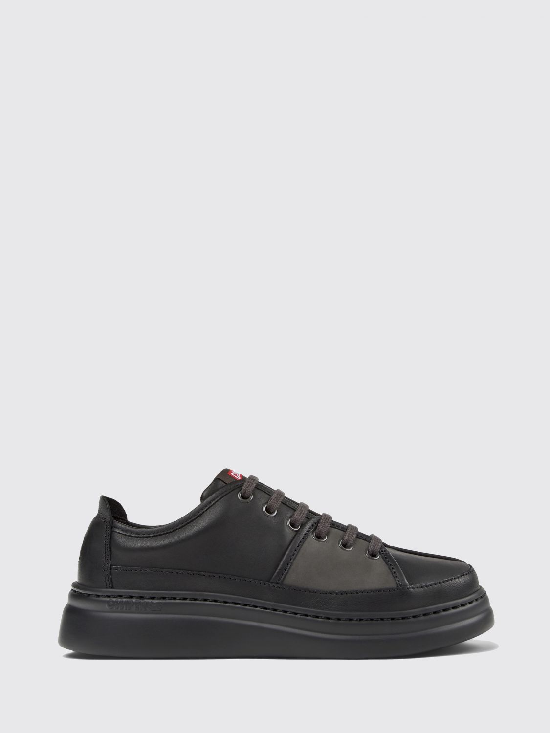 CAMPER Sneakers basse Twins bicolore in pelle liscia e scamosciata