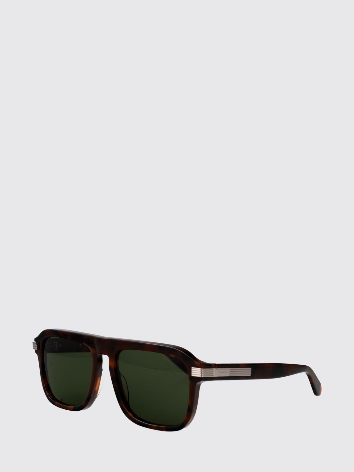FERRAGAMO Occhiali da sole aviator rettangolari in acetato con logo lettering