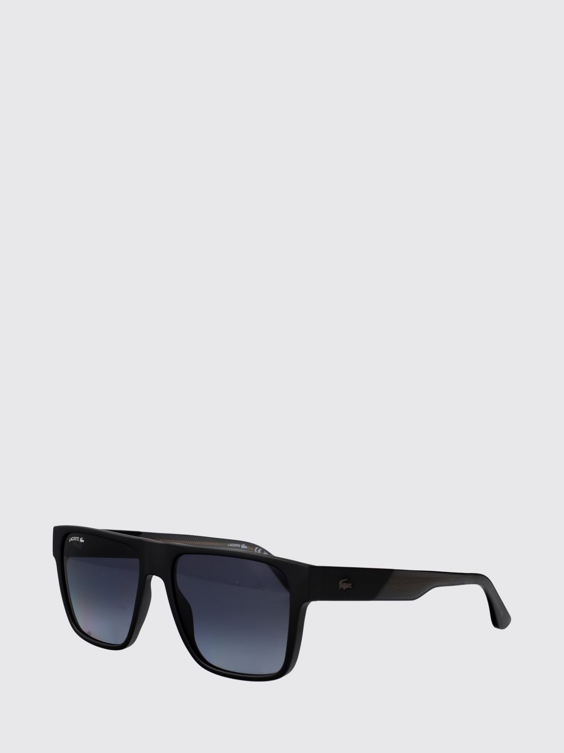 LACOSTE Occhiali da sole Aviatore in acetato nero con lenti scure