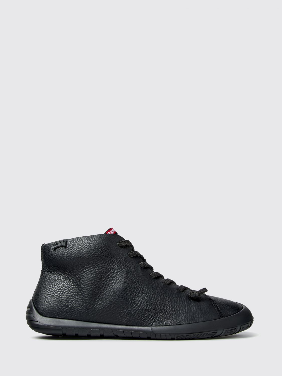 CAMPER Sneakers alte Peu Path+ in pelle a grana con lacci elasticizzati
