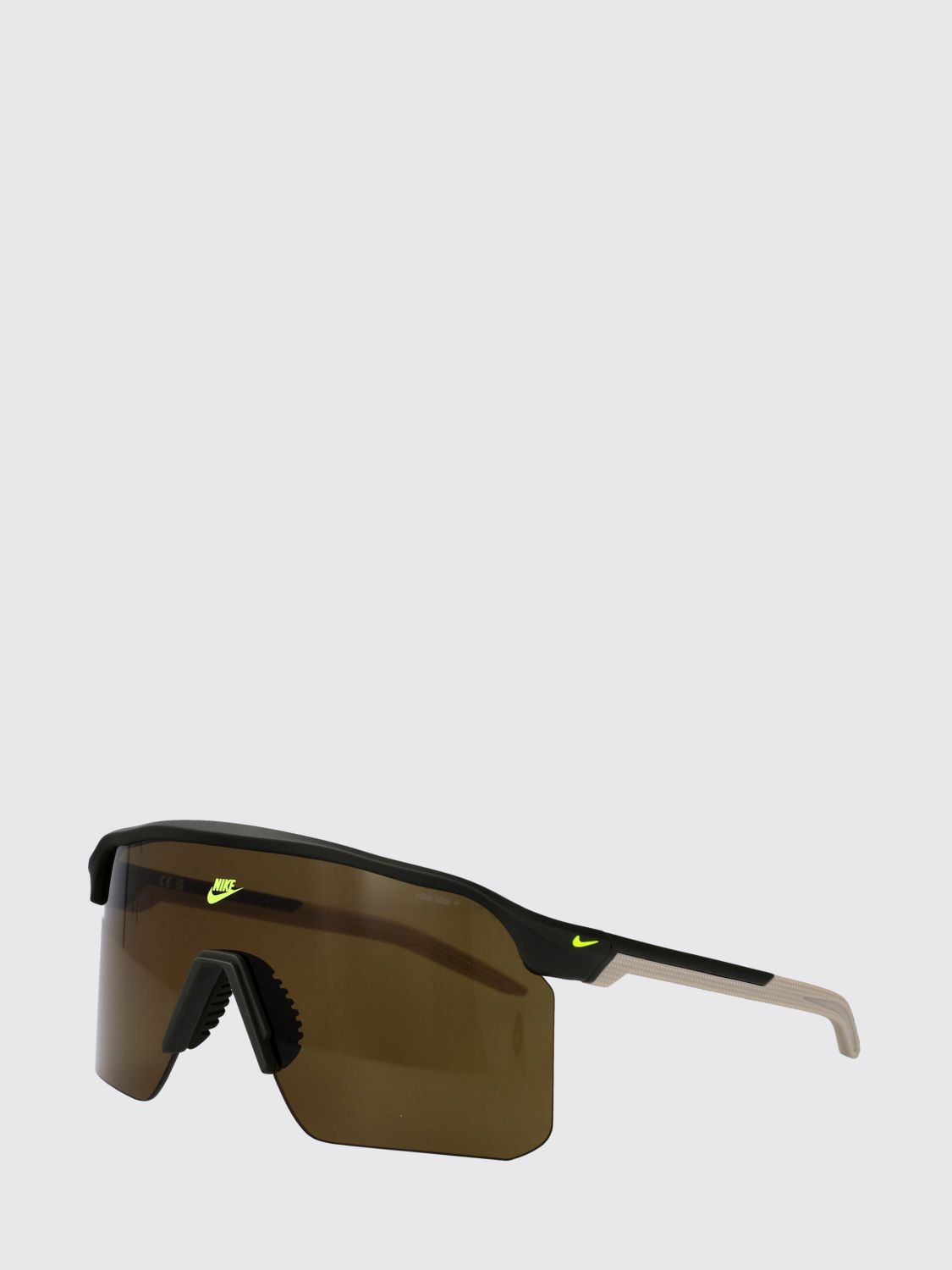 NIKE Occhiali da sole Expedition Shield a mascherina in acetato bicolore