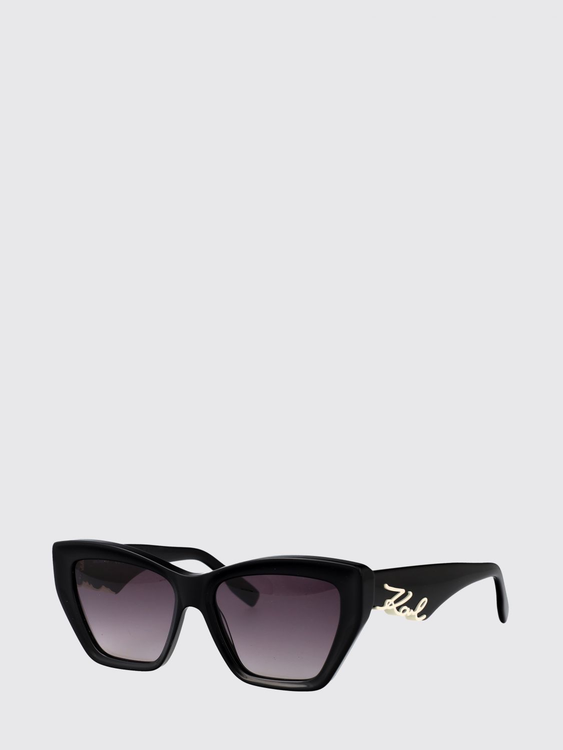 KARL LAGERFELD Occhiali da sole cat eye in acetato con logo metallico