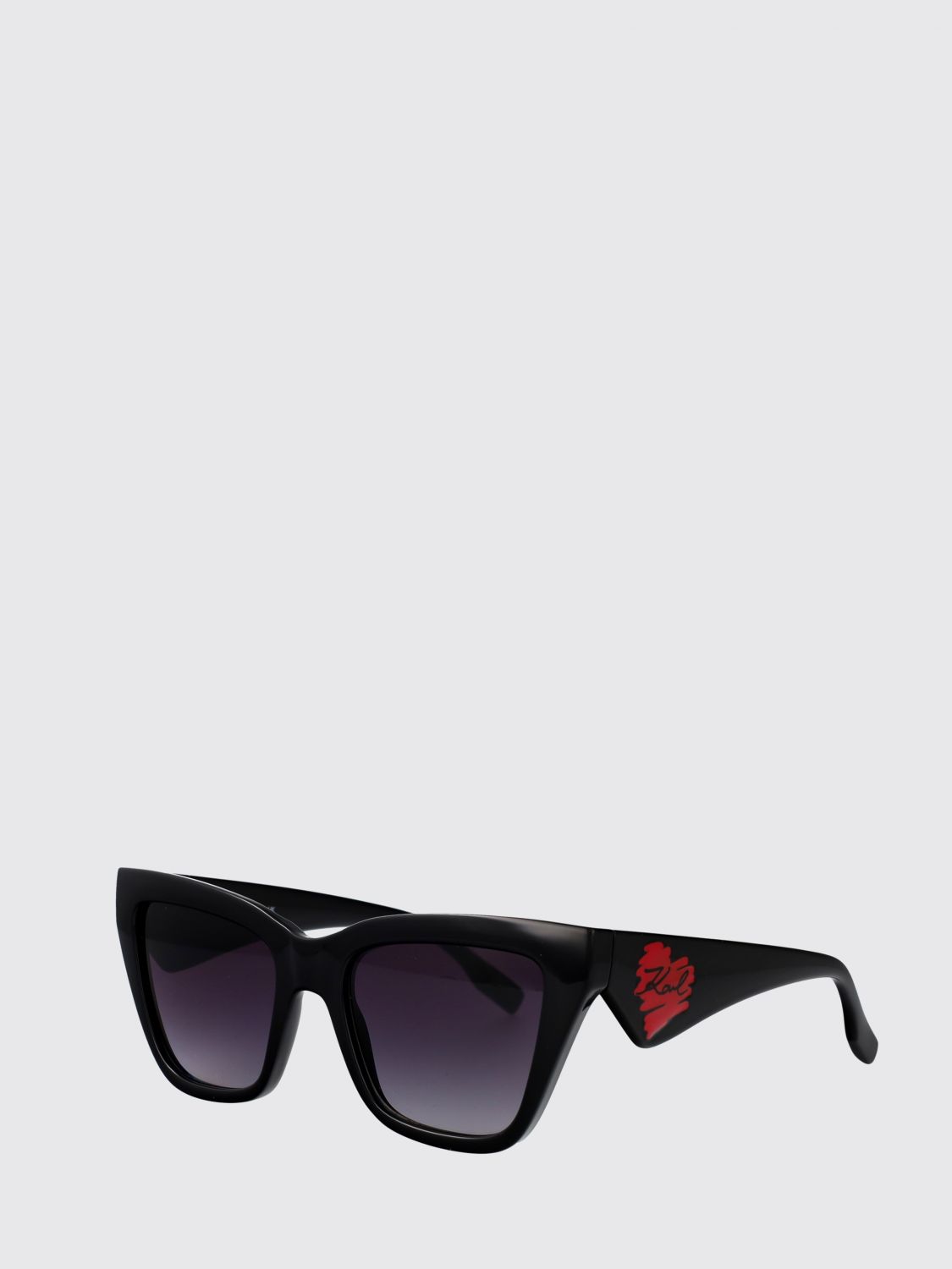 KARL LAGERFELD Occhiali da sole cat eye oversize in acetato con logo a contrasto