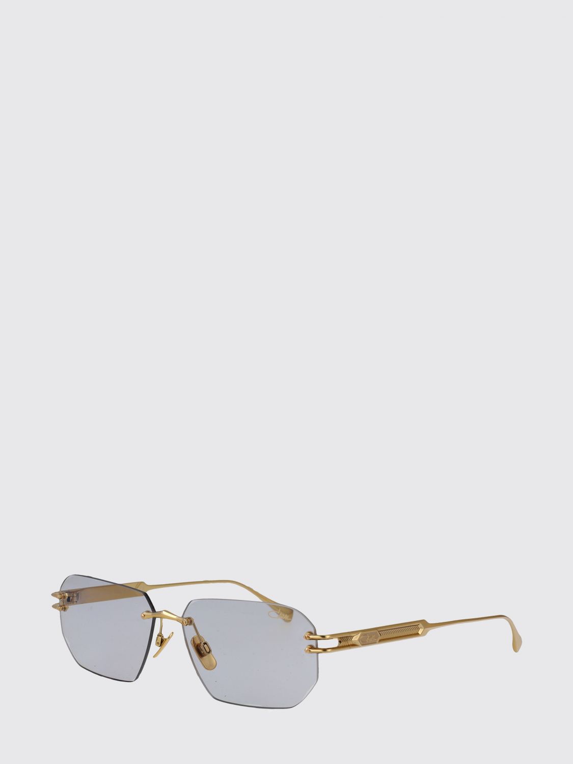 CAZAL Rectangular Aviator Titanium Sunglasses with Metal Bridge