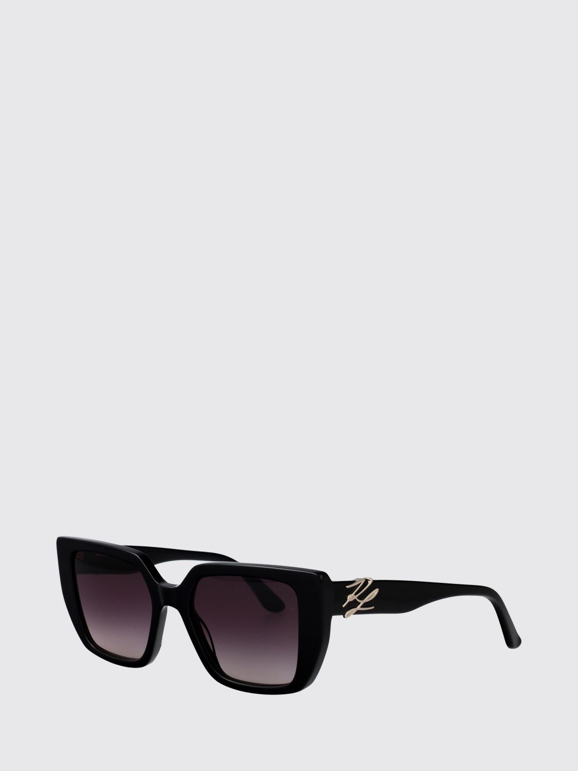 KARL LAGERFELD Occhiali da sole cat eye in acetato con logo metallico e design vintage