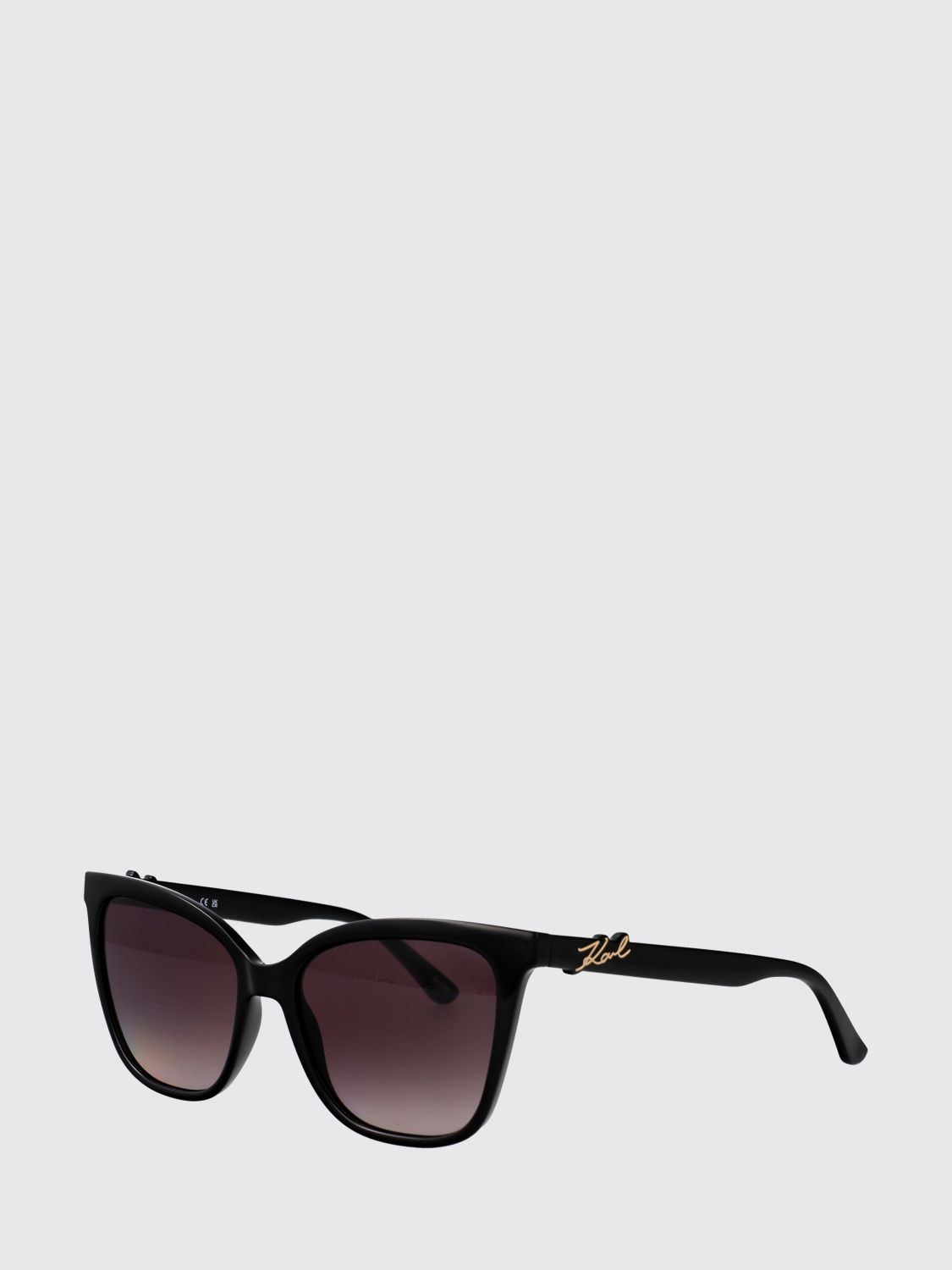 KARL LAGERFELD Occhiali da sole cat eye in acetato con logo metallico e design vintage