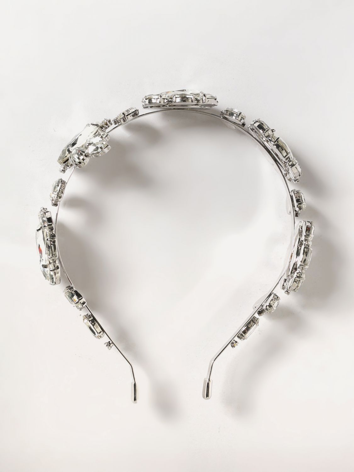 SELF-PORTRAIT Rigid Brass and Steel Headband with Crystals　SELF-PORTRAIT クリスタル付き硬質真鍮とスチールのヘッドバンド SELF-PORTRAIT
