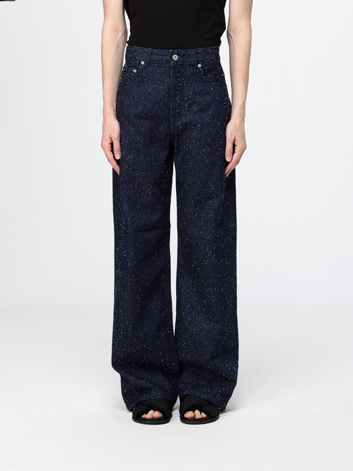 JACQUEMUS Le De-Nîmes High-Waisted Wide-Leg Denim Jeans　JACQUEMUS Le De-Nîmes ハイウエスト ワイドレッグ デニム ジーンズ JACQUEMUS