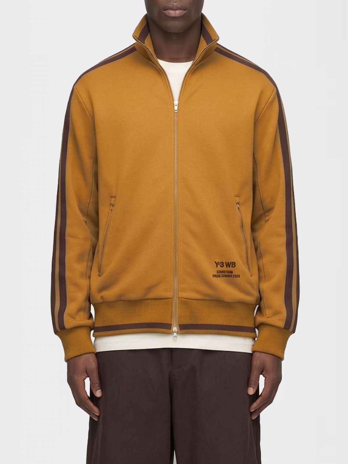 WALES BONNER Felpa con zip Y-3 x in cotone con collo alto
