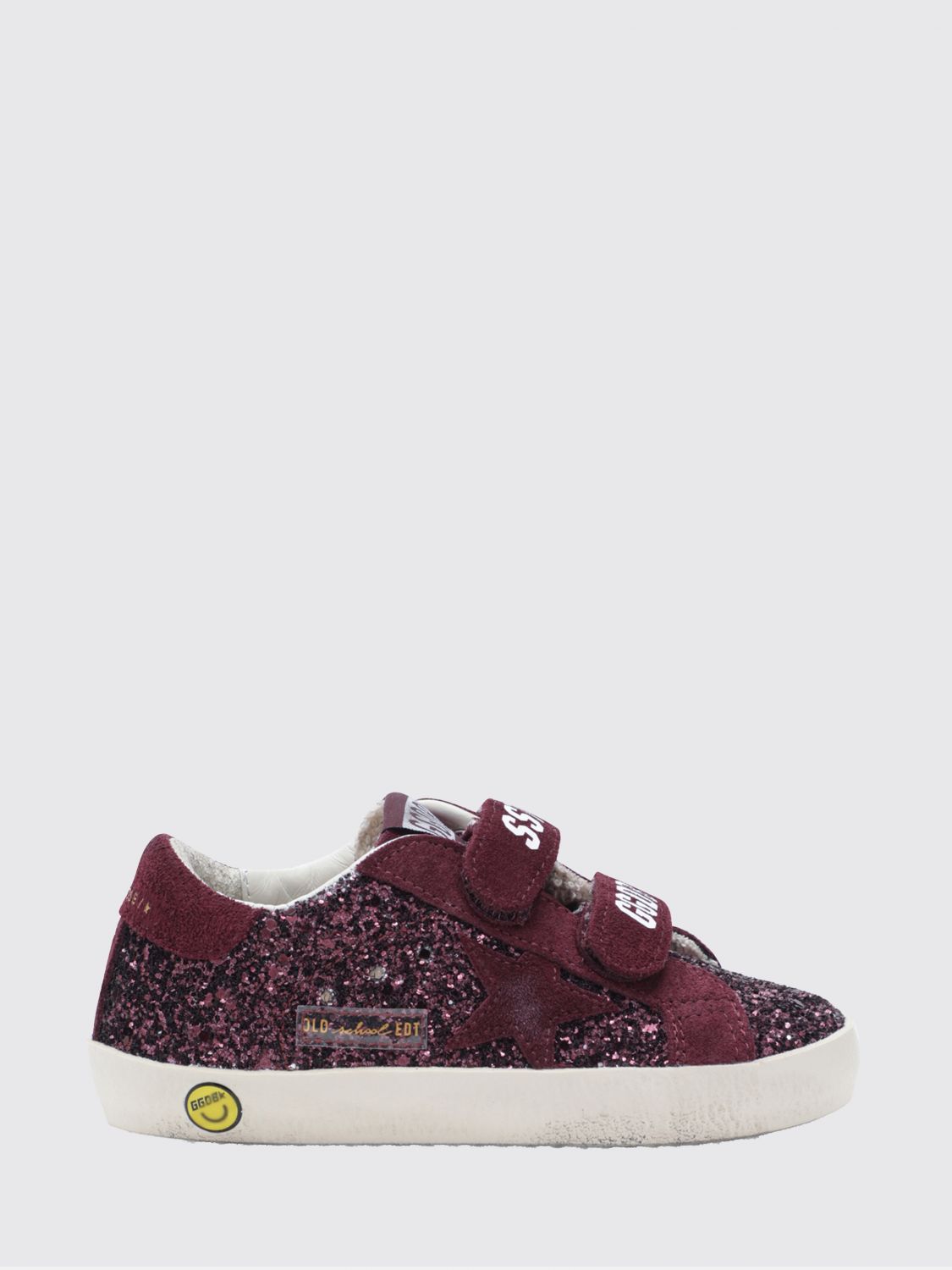GOLDEN GOOSE Sneakers Old School da bambino in pelle e suede con strappi