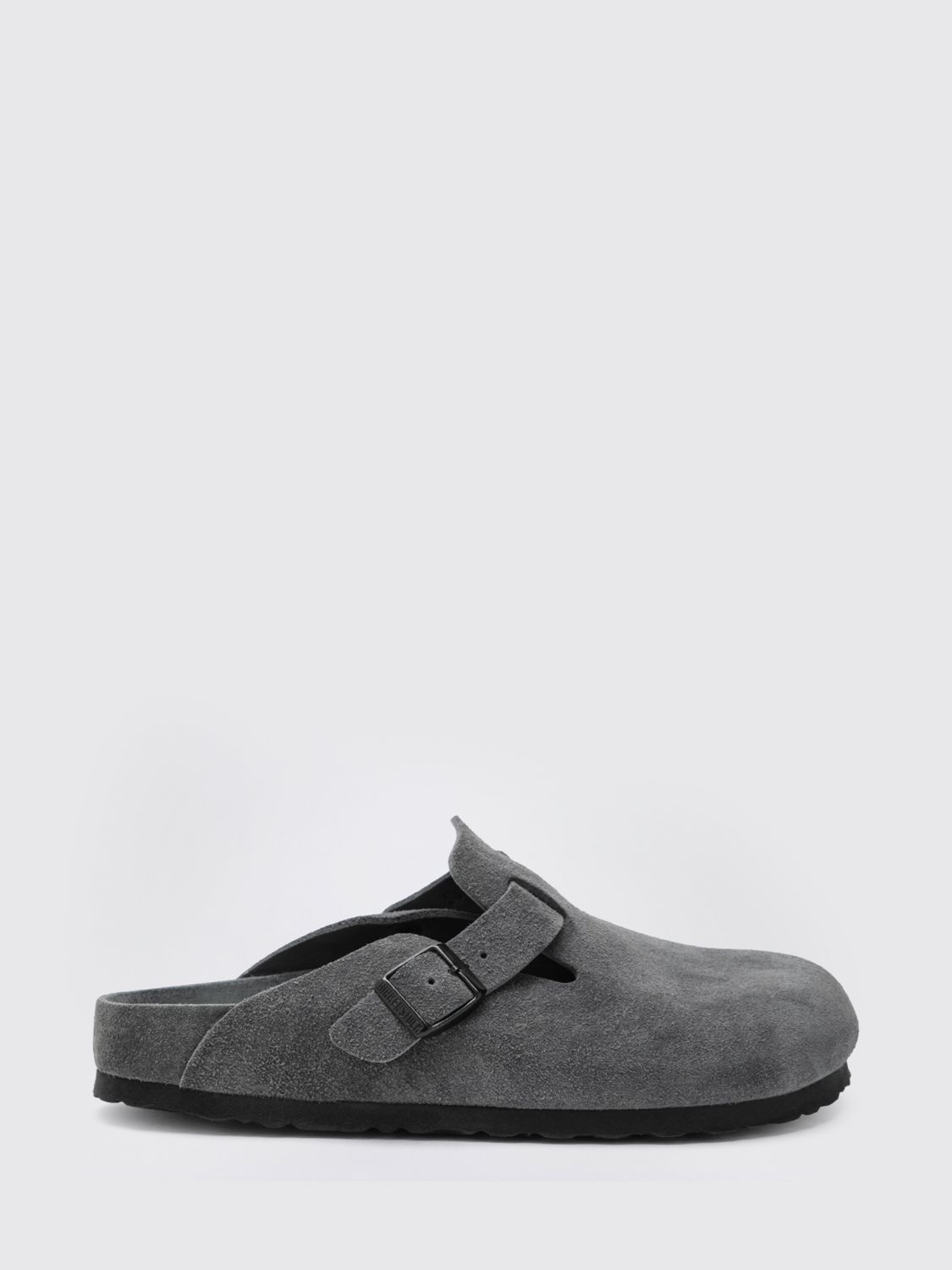 BIRKENSTOCK Boston Suede Clogs with Adjustable Strap