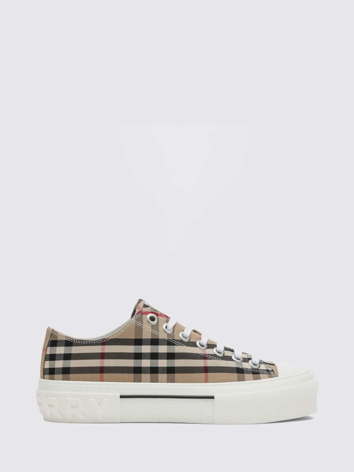 BURBERRY Platform-Canvas-Sneaker von mit Vintage-Check-Muster