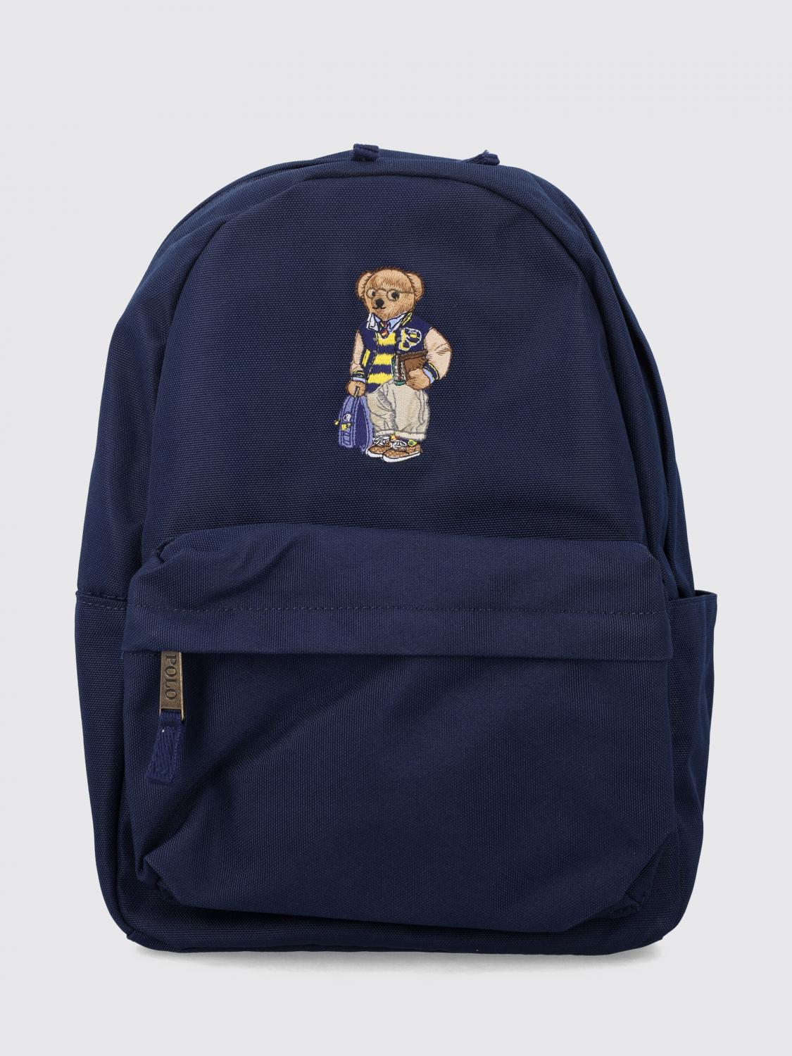 POLO RALPH LAUREN Boy's Polo Bear Polyester Backpack with Padded Straps