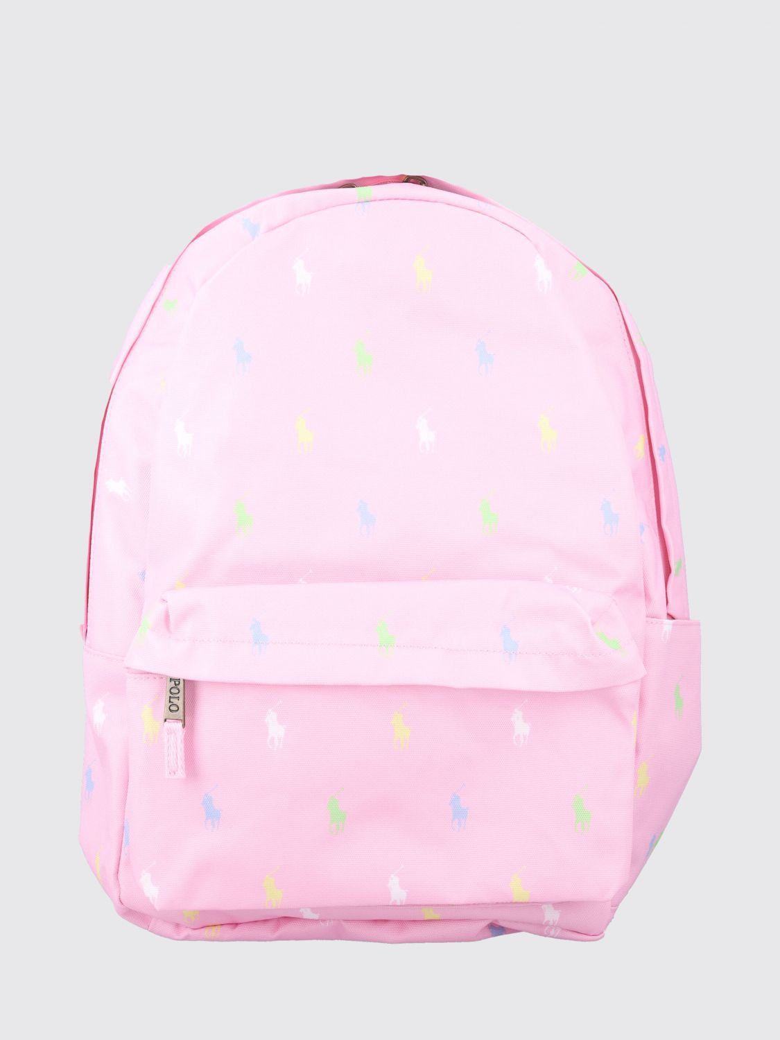 POLO RALPH LAUREN Girl's Logo Print Polyester Backpack with Padded Straps